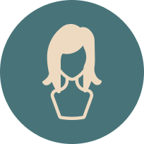 Here's an alt tag for the image: `Woman's profile icon`